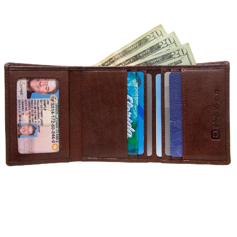Elegant money clips for weddingsRFID Blocking Wallet for Men - Slim Buffalo Leather Trifold Wallet