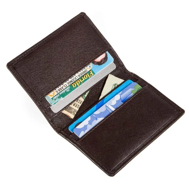 Personalized engraved money clips for menMens 6 Slot Bifold Card Wallet