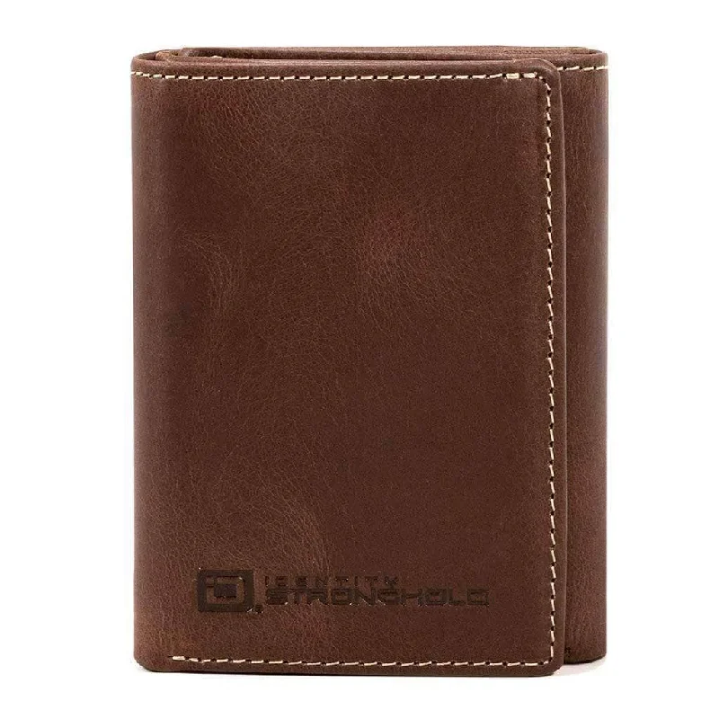 Lightweight money clips for travelMens RFID 8 Slot Trifold Wallet - Classic Leather