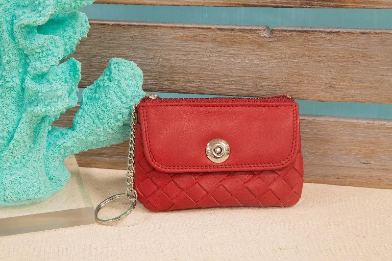 Best money clips for cash and cardsSafe Harbor Wallets for Women - RFID Classic Weave Keychain Purse