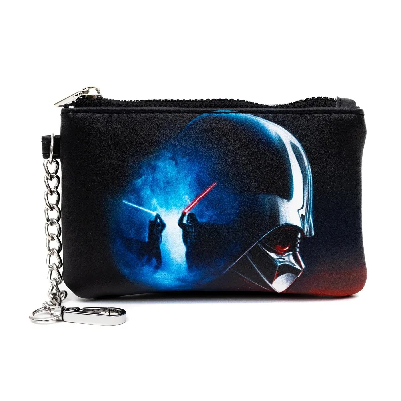 Elegant money clips for weddingsStar Wars Darth Vader & Obi-Wan Kenobi Final Battle ID Card Holder Wallet Keychain