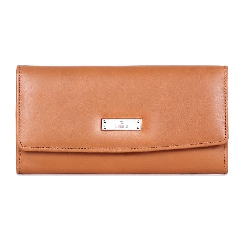 Vintage-style money clips for collectorsTHE CLOWNFISH Clarissa Collection Genuine Leather 3- Fold Style Womens Wallet Clutch Ladies Purse with multiple card slots (Tan) Vintage-style money clips for collectorsTHE CLOWNFISH Clarissa Collection Genuine Leather 3- Fold Style Womens Wallet Clutch Ladies Purse with multiple card slots (Tan)