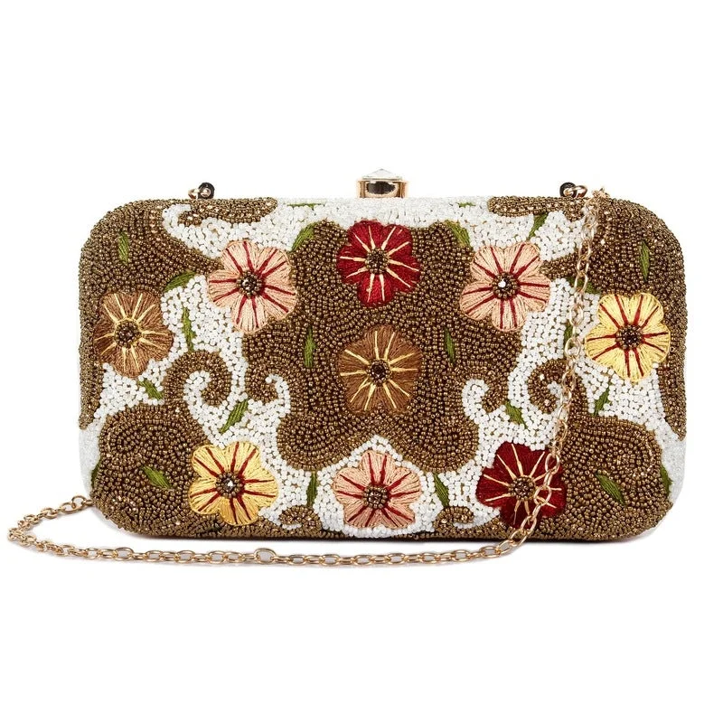 Best money clips for cash and cardsTHE CLOWNFISH Senorita Collection Womens Party Clutch Ladies Wallet Evening Bag with Fashionable Round Corners Beads Work and Floral Embroidered Design (Brown) Best money clips for cash and cardsTHE CLOWNFISH Senorita Collection Womens Party Clutch Ladies Wallet Evening Bag with Fashionable Round Corners Beads Work and Floral Embroidered Design (Brown)