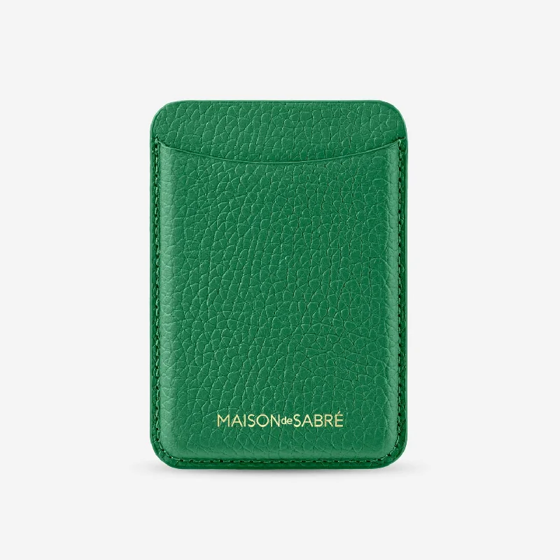 Personalized engraved money clips for menThe MagSafe Wallet - Emerald Green