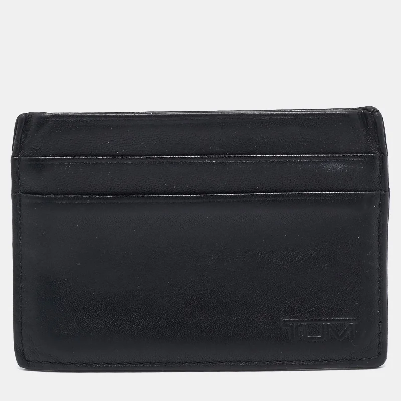 How to clean and maintain metal money clipsTumi Black Leather Card Holder