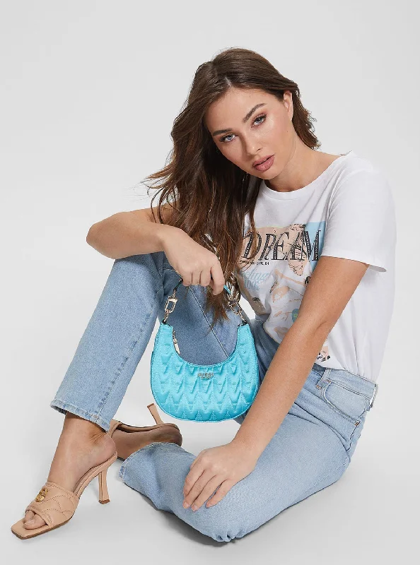 Money clips for holding large amounts of cashTurquoise Golden Rock Mini Hobo Bag