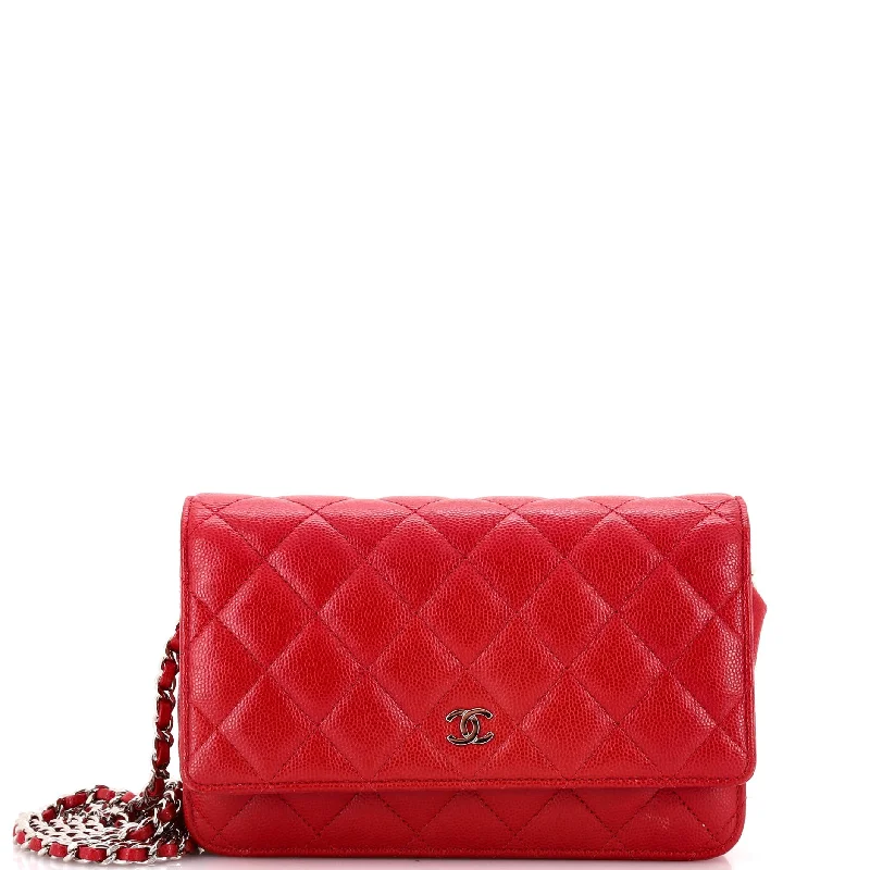 Money clips with built-in bottle openersWallet on Chain Quilted Iridescent Caviar