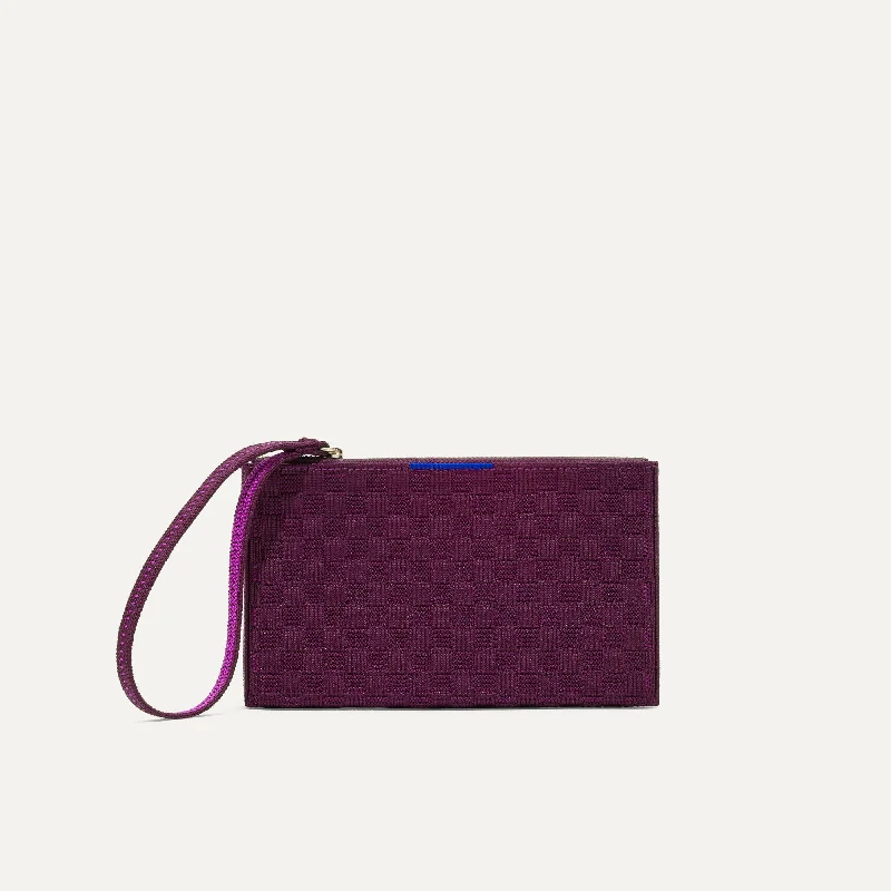 Best money clips for cash and cardsThe Wallet Wristlet - Plum Purple