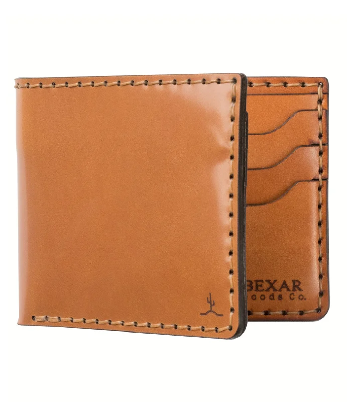Eco-friendly money clips made from sustainable materialsClassic 6 Bifold // Whiskey Cordovan