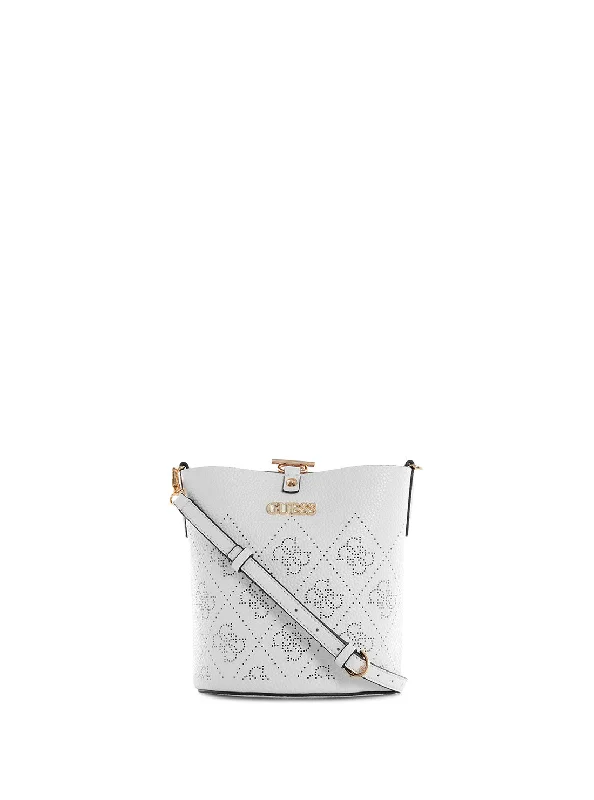 How to clean and maintain metal money clipsWhite Amara Crossbody Bucket Bag