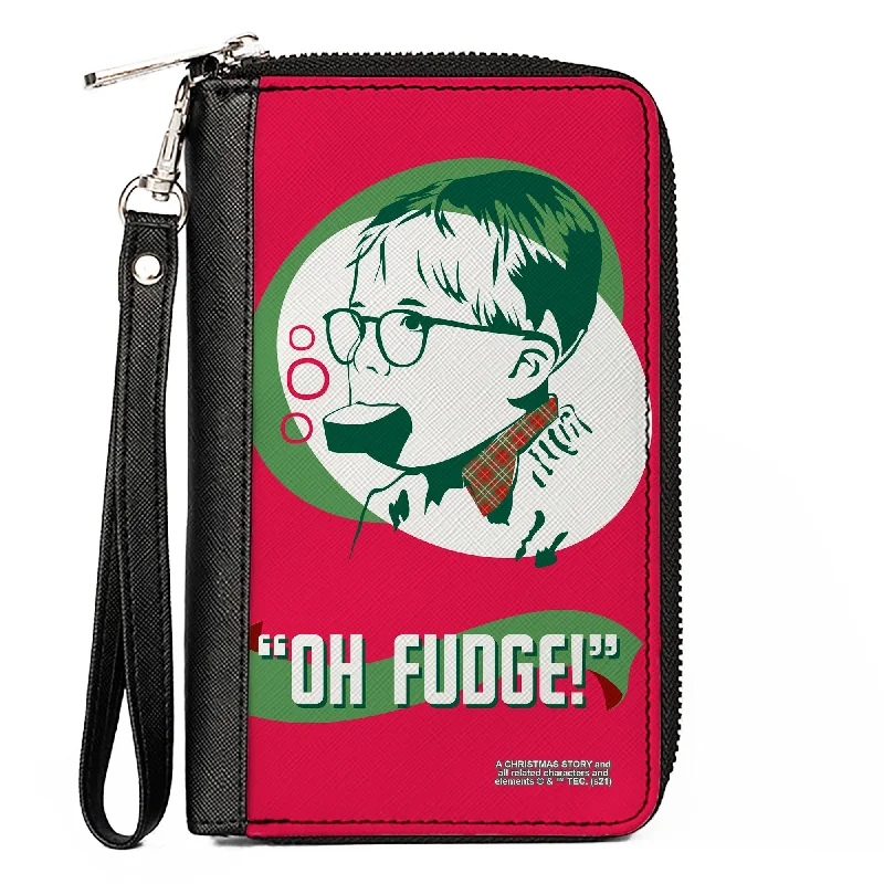 Luxury leather money clips with card slotsWomen's PU Zip Around Wallet Rectangle - A Christmas Story Ralphie OH FUDGE! Soap Pose Red Greens White Luxury leather money clips with card slotsWomen's PU Zip Around Wallet Rectangle - A Christmas Story Ralphie OH FUDGE! Soap Pose Red Greens White