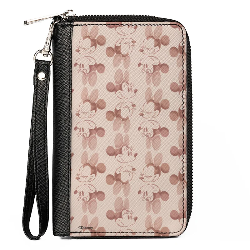 How to clean and maintain metal money clipsWomen's PU Zip Around Wallet Rectangle - Minnie Mouse Expression Reflections Pinks
