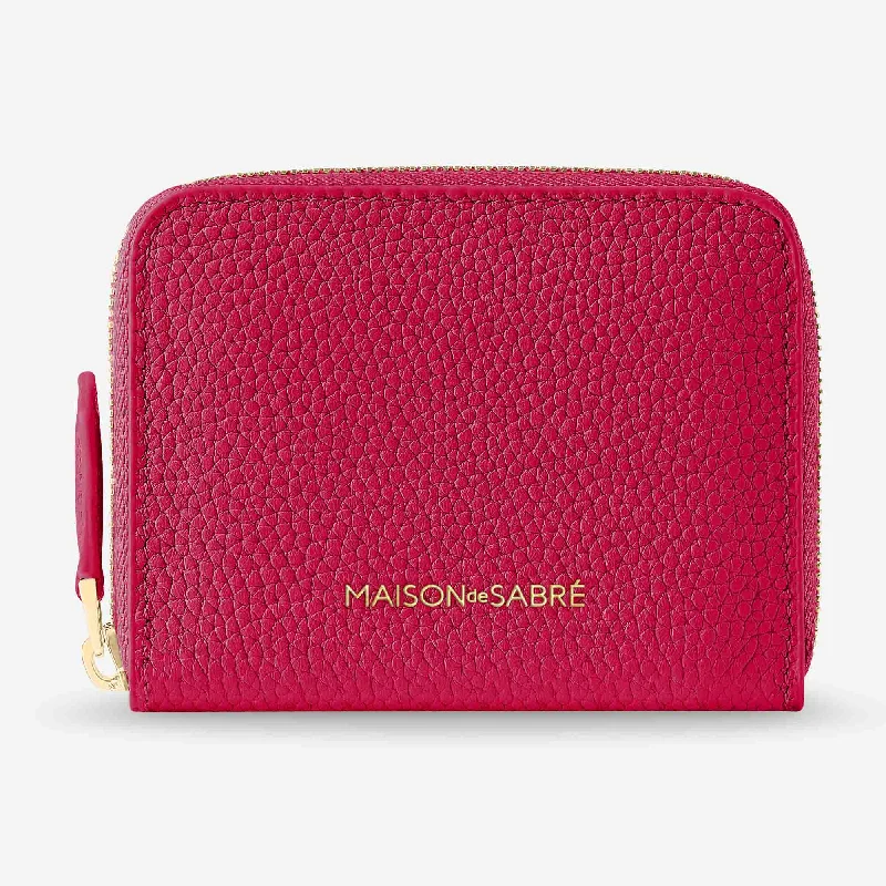 Best money clips for cash and cardsZipped Wallet - Shibuya Fuchsia