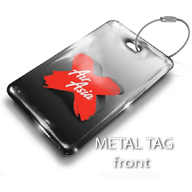 Foldable Passport Covers & Wallets Made of Flexible PVC for Easy StorageAir Asia X Logo 3D Luggage Tag Foldable Passport Covers & Wallets Made of Flexible PVC for Easy StorageAir Asia X Logo 3D Luggage Tag