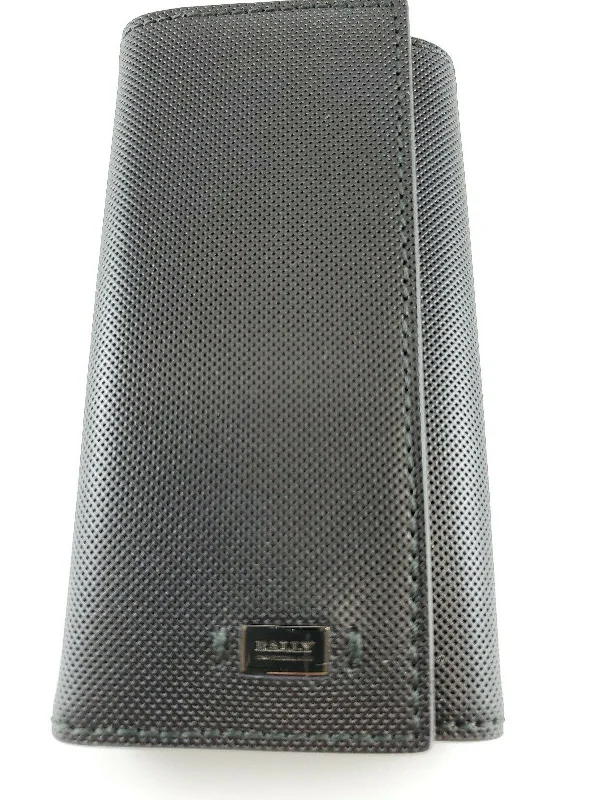 Bally Maltos Men's 6218440 Black Leather Key Case Wallet