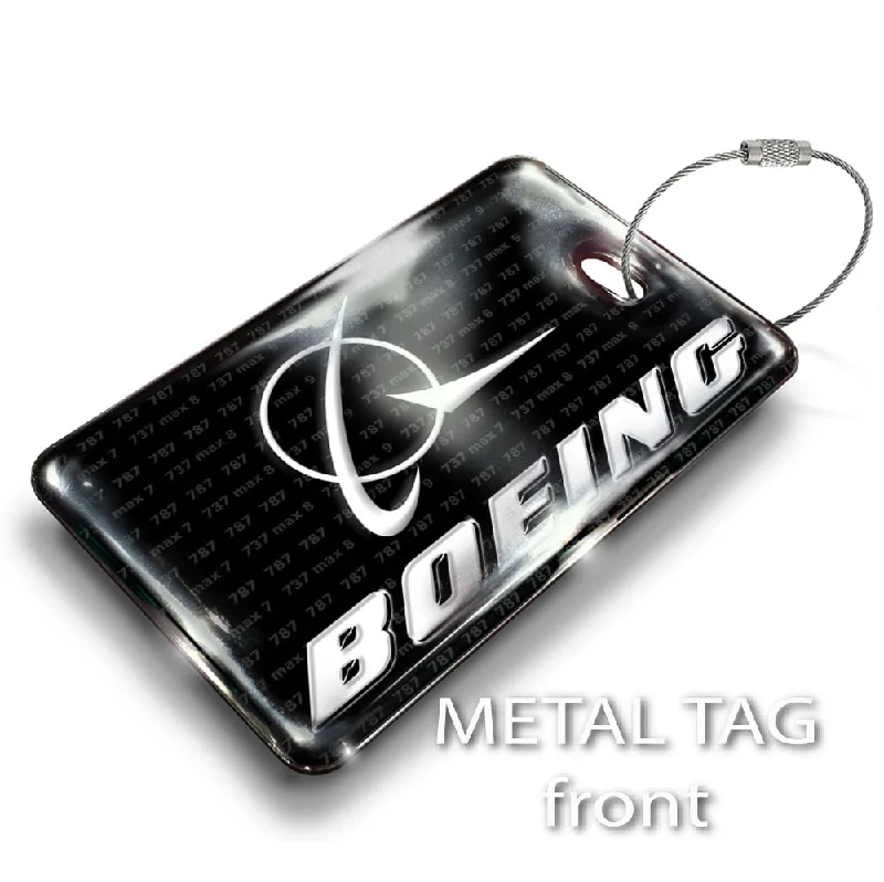 RFID-Blocking Passport Covers & Wallets in Sleek Black for Business TripsBoeing Logo Black Luggage Tag