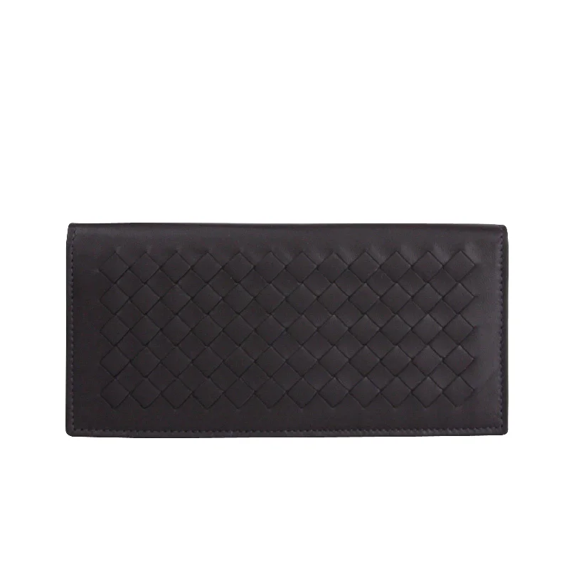 Bottega Veneta Men's Intercciaco Long Bifold Leather Wallet