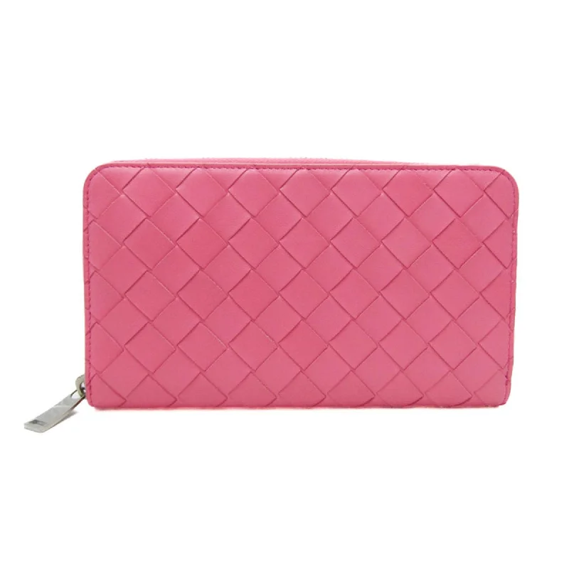 Bottega Veneta Zip Around Wallet  Leather Wallet  (Pre-Owned)
