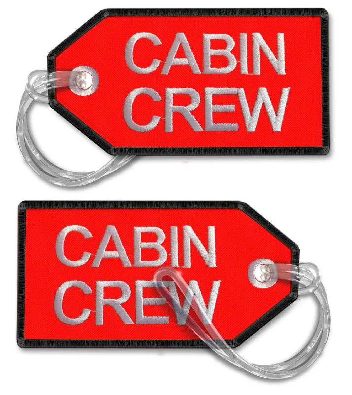 Waterproof Nylon Passport Covers & Wallets for Outdoor AdventuresCABIN CREW-BagTag (Red with BLACK trim LARGE) Waterproof Nylon Passport Covers & Wallets for Outdoor AdventuresCABIN CREW-BagTag (Red with BLACK trim LARGE)