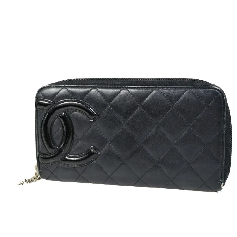 Chanel Portefeuille Zippé  Leather Wallet  (Pre-Owned)
