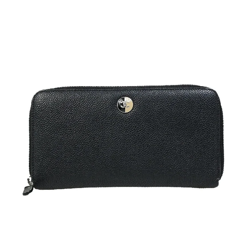 Chanel Zip Around Wallet  Leather Wallet  (Pre-Owned)