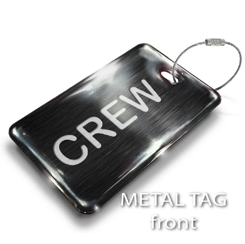 RFID-Blocking Passport Covers & Wallets in Sleek Black for Business TripsCREW Black Tag