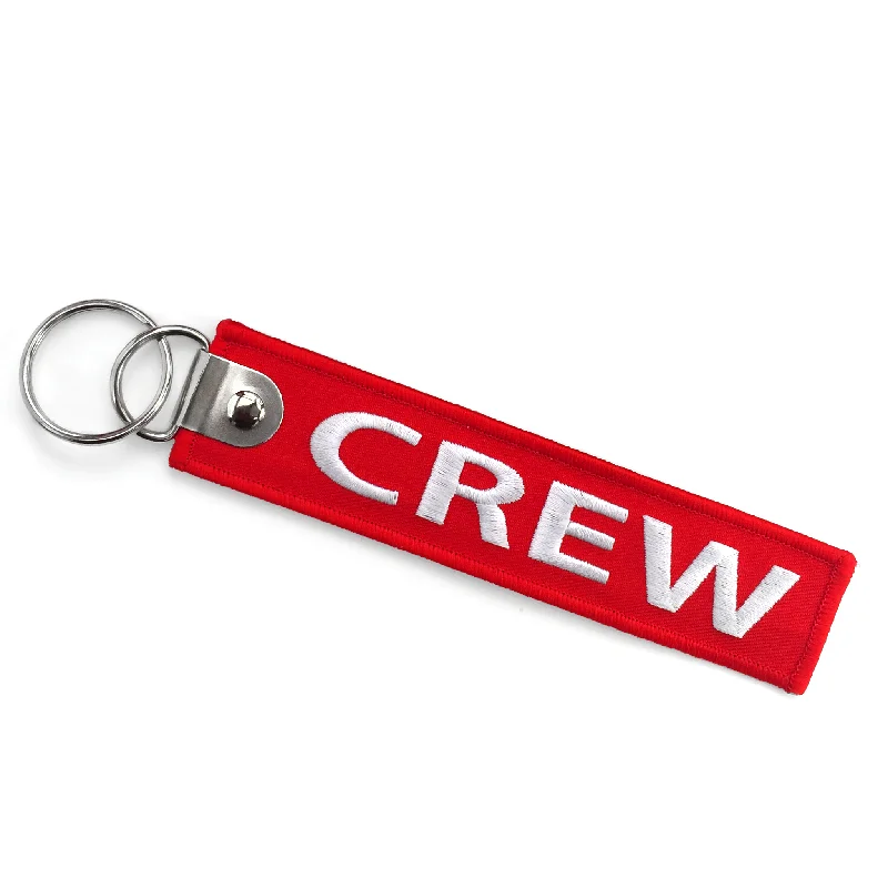 Foldable Passport Covers & Wallets Made of Flexible PVC for Easy StorageCrew Embroidered Keyring-RED (Buckle) Foldable Passport Covers & Wallets Made of Flexible PVC for Easy StorageCrew Embroidered Keyring-RED (Buckle)