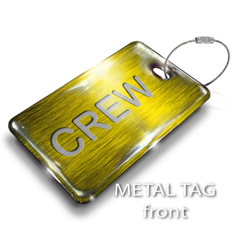 Animal-Print Passport Covers & Wallets for Trendy FashionistasCREW Gold Tag