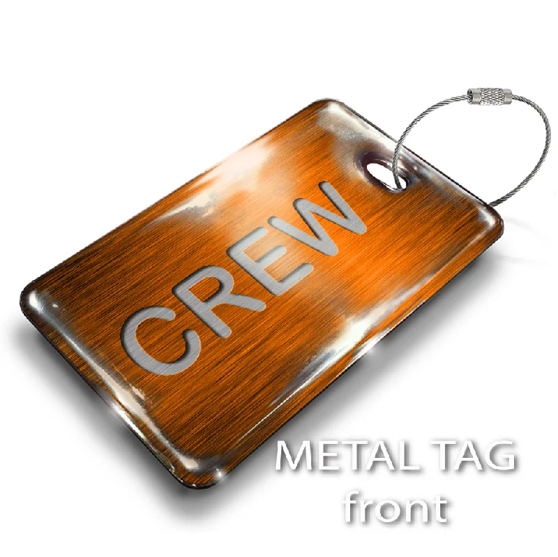 Foldable Passport Covers & Wallets Made of Flexible PVC for Easy StorageCREW Orange