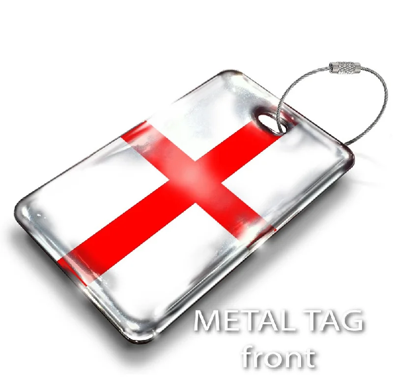 Vegan Leather Passport Covers & Wallets for Environmentally Conscious PeopleEngland Flag Luggage Tag-White Vegan Leather Passport Covers & Wallets for Environmentally Conscious PeopleEngland Flag Luggage Tag-White