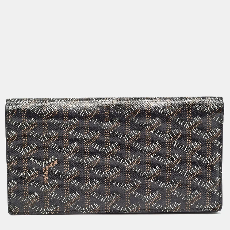 Goyard Black Goyardine Coated Canvas And Leather Richelieu Wallet
