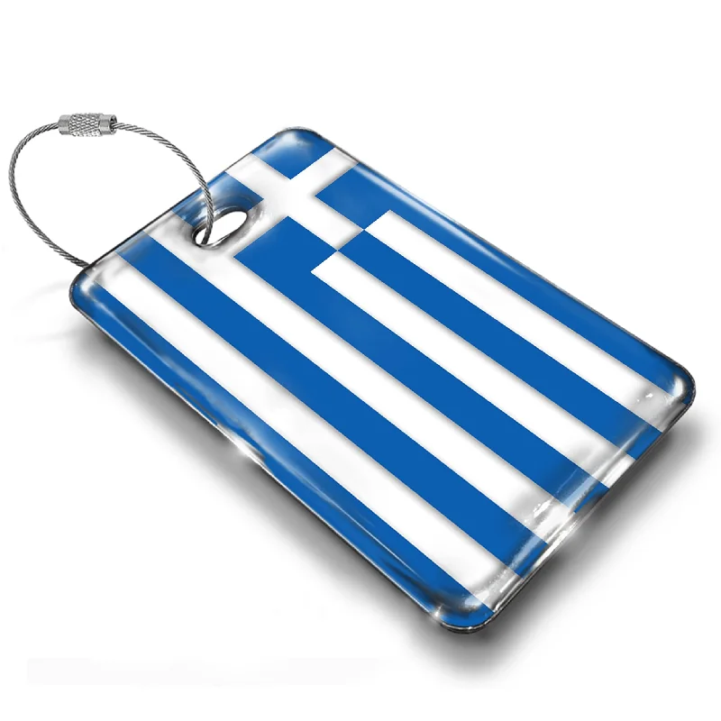 Cowhide Leather Passport Covers & Wallets with a Rustic Western LookGreece Flag