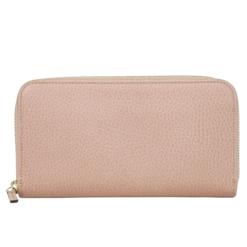 Gucci Zip Around  Leather Wallet  (Pre-Owned)