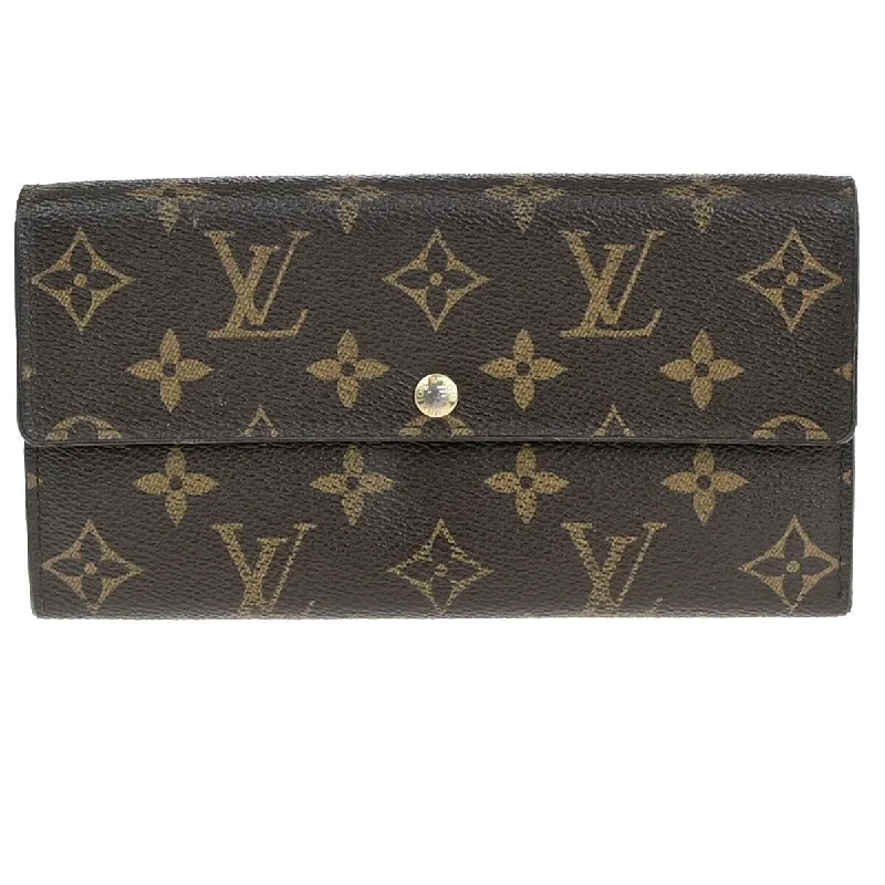 Louis Vuitton Portefeuille Sarah  Canvas Wallet  (Pre-Owned)
