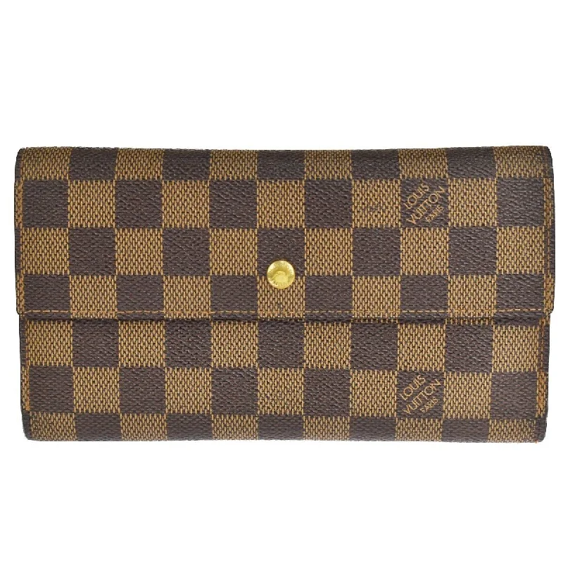 Louis Vuitton Portefeuille Sarah  Canvas Wallet  (Pre-Owned)