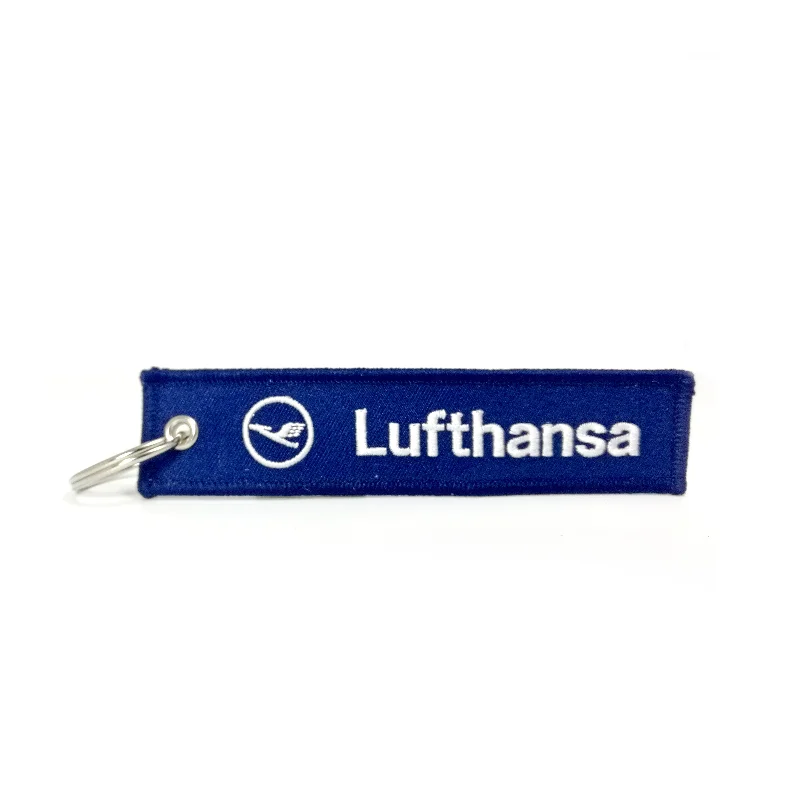 Foldable Passport Covers & Wallets Made of Flexible PVC for Easy StorageLufthansa-Crew Baggage Blue/White Keyring Foldable Passport Covers & Wallets Made of Flexible PVC for Easy StorageLufthansa-Crew Baggage Blue/White Keyring