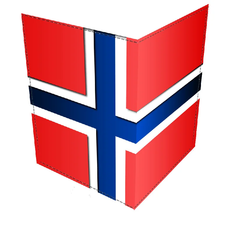 Vintage-Style Passport Covers & Wallets with Brass Hardware for Retro EnthusiastsNorwegian Flag Passport Cover