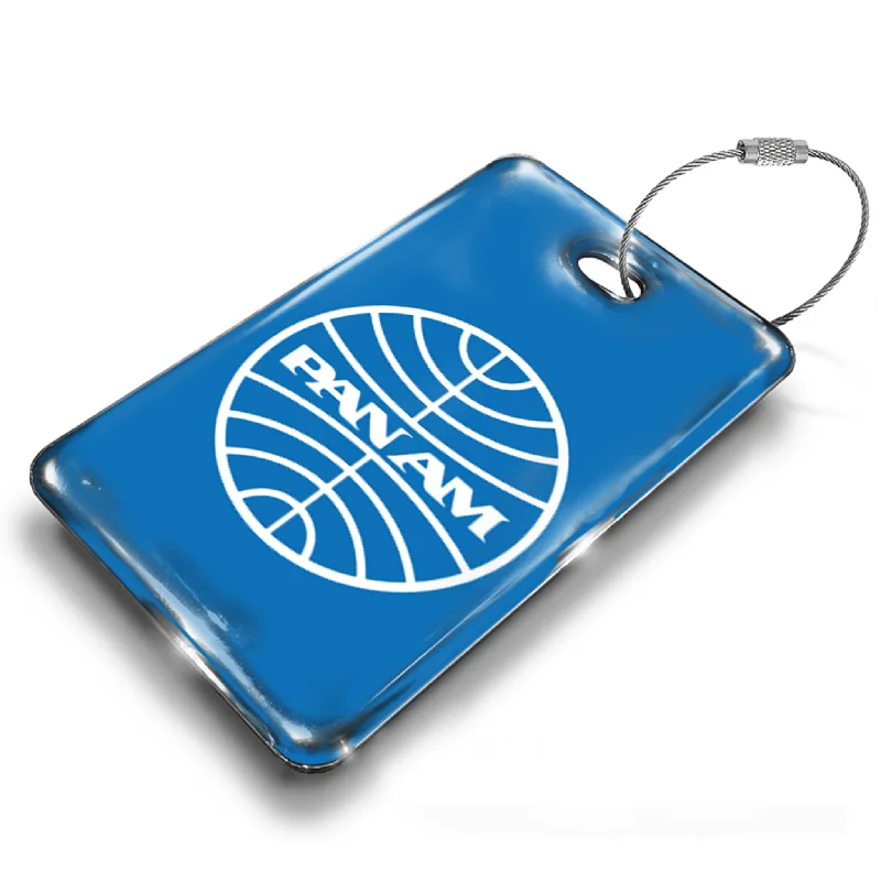 RFID-Blocking Passport Covers & Wallets in Sleek Black for Business TripsPan Am Portrait- Blue