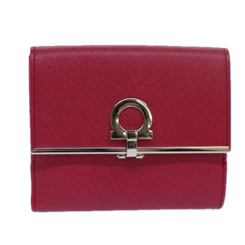 Salvatore Ferragamo Gancini  Leather Wallet  (Pre-Owned)