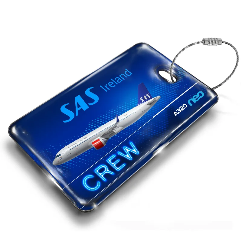 Magnetic-Closure Passport Covers & Wallets for Quick AccessSAS Ireland A320NEO Tag