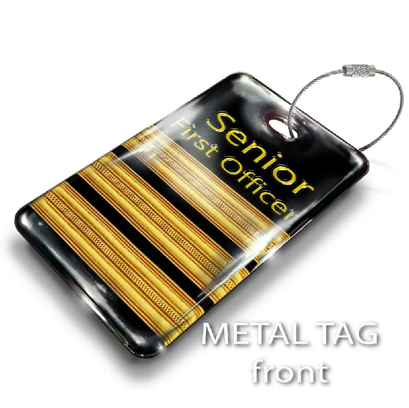 Magnetic-Closure Passport Covers & Wallets for Quick AccessSenior First Officer(3 BARS) Crew Tag Magnetic-Closure Passport Covers & Wallets for Quick AccessSenior First Officer(3 BARS) Crew Tag