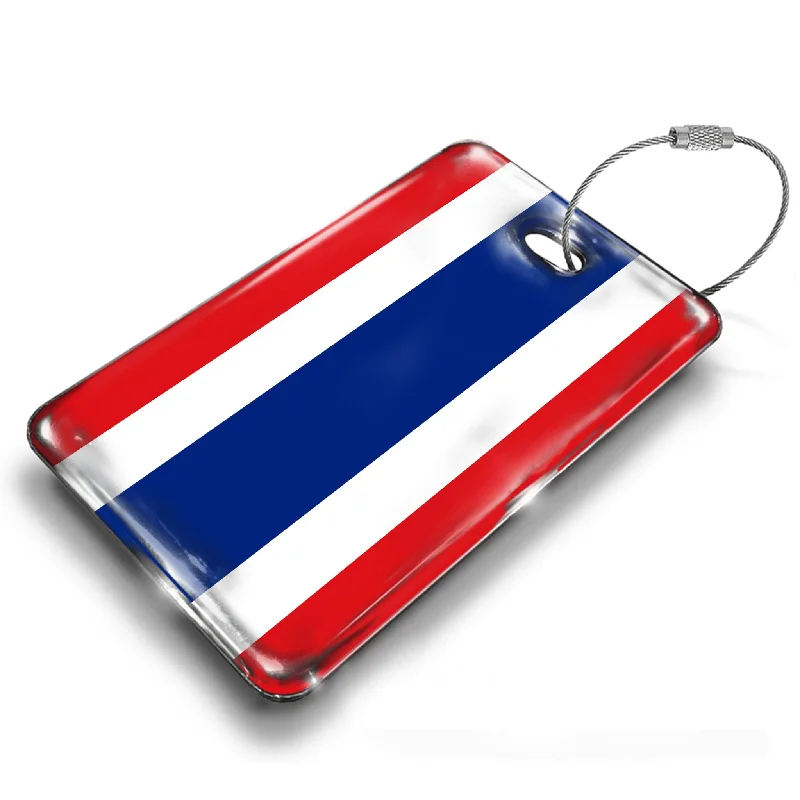 Monogrammed Leather Passport Covers & Wallets as Personalized GiftsThai Flag