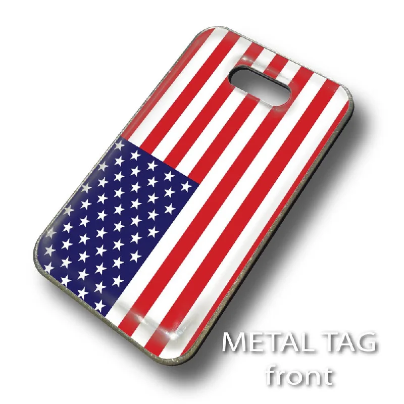 Monogrammed Leather Passport Covers & Wallets as Personalized GiftsUSA Flag