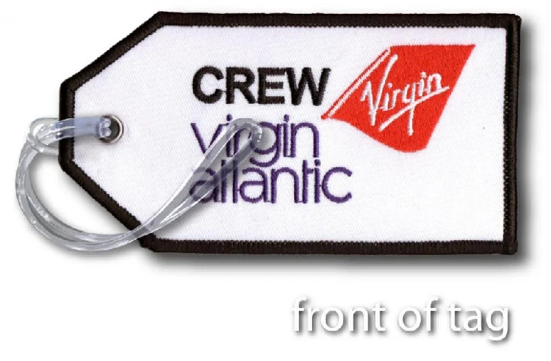 Monogrammed Leather Passport Covers & Wallets as Personalized GiftsVirgin Atlantic Embroidered Tag Monogrammed Leather Passport Covers & Wallets as Personalized GiftsVirgin Atlantic Embroidered Tag